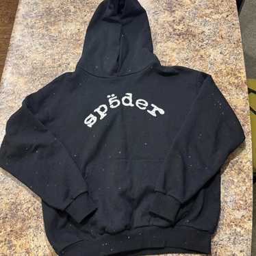 (USED) Sp5der VVS Hoodie スパイダー パーカー VVS BLACK HOODIE | KING SPIDER | SP5DER