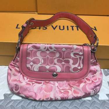 バッグ Coach Soho Signature Shoulder Bag Pink Coach | Bags | Soho Signature Jacquard Top Handle Shoulder