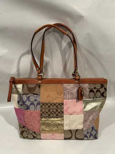 Coach signature patchwork handbag - Gem