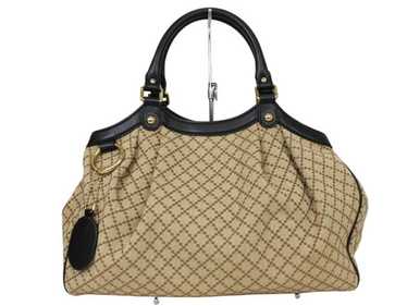 バッグ Gucci Vintage DAMAGED Gucci Beige/Brown GG Canvas and Leather Medium