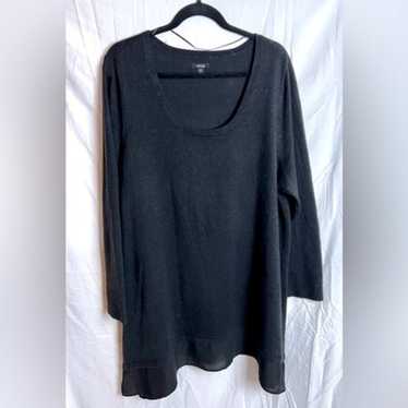 Apt 9 Sweater With Subtle Sparkle And Sheer Trim … - image 1