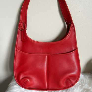 バッグ VINTAGE OLD COACH ERGO SHOPPER RED BAG Old Coach 9035 Shoulder Bag Ergo Shopper Red Vintage