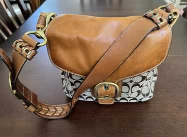 バッグ COACH Bleeker Legacy Signature Handbag Coach bleecker legacy signature - Gem