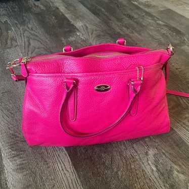 バッグ Vintage Coach Pink Leather Purse Handbag Coach Vintage Leather Tote Bag | Pink | FARFETCH