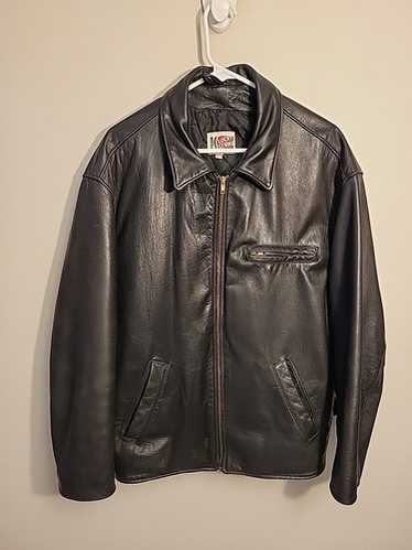 【レア】90's Lucky Strike ブラックフェード　USA シングル Lucky Strike leather jacket - Gem
