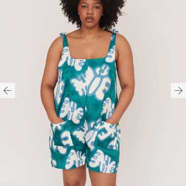 Lazy Oaf Women's Romper - Green/Multi - 10 – Lazy… - image 1