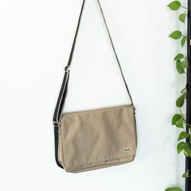 【LACOSTE】y2k 2way leather shoulder bag Vintage Y2K Lacoste Navy Shoulder Bag – Michelle Tamar