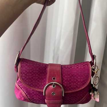 極美 Coach Soho Pink Shoulder Bag Pocket 極美 Coach Soho Pink Shoulder Bag Pocket - メルカリ