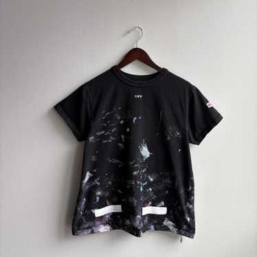 トップス off-white 17aw Galaxy T-shirt OFF-WHITE (オフホワイト) 17AW Galaxy Brushed Tee