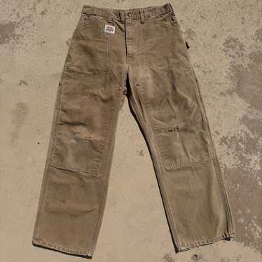 パンツ 70s vintage USA carhartt double knee 34 Vintage Carhartt Double Knee Pants - Gem