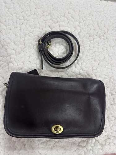 バッグ old coach shoulder bag 9755 y2k 393 Coach 9755 Vintage Chocolate Brown Penny Leather Crossbody w