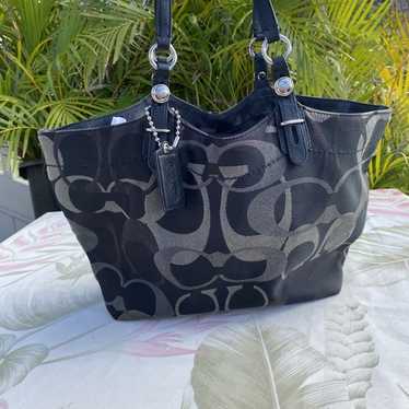 Coach optic black tote - Gem