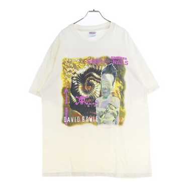 超レア白! david bowie nine inch nails 1995年製 1995 Nine Inch Nails + David Bowie Vintage Tour Tee Shirt