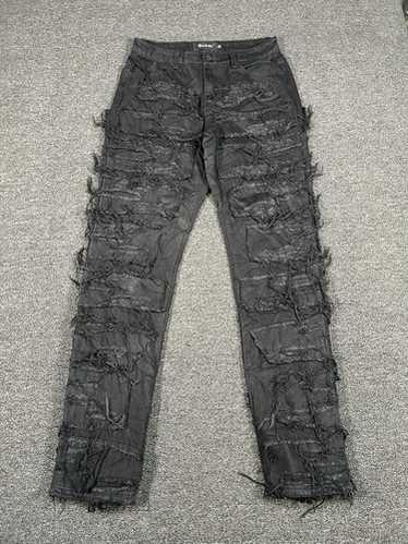 パンツ GUAPI ALL BLACK SUPER STACKED DENIM 楽天市場】GUAPI グアピ ジーンズ All Black Super Stacked