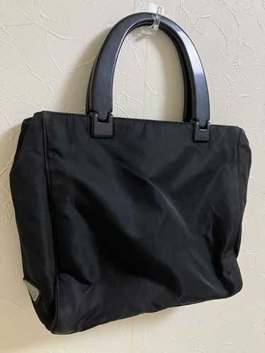 バッグ 90s PRADA PLASTIC HANDLE NYLON HAND BAG 90s Black nylon Prada Handbag Classic Y2K Era Medium | eBay