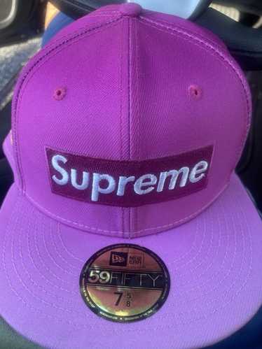 【美品】 SUPREME x NEW ERA CAP 7 5/8 Supreme New York Yankees Kanji New Era Fitted Hat Navy Size