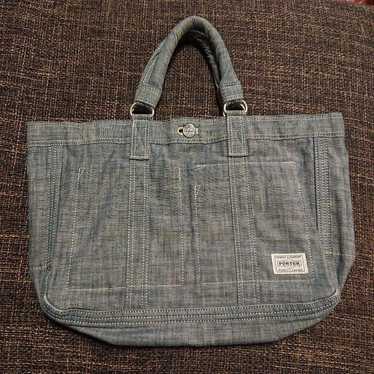 【入手困難/70周年記念モデル/美品】PORTER BLUE STRIPE rare PORTER - 70th Aniversary Shoulder Bag (Stripe / White