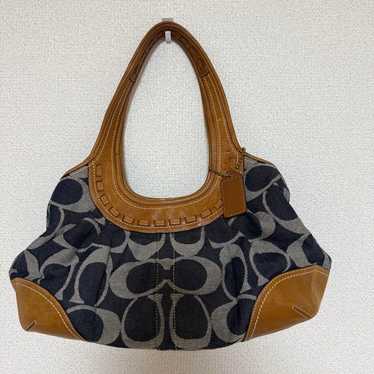 バッグ Coach Denim Signature Shoulder Bag y2k バッグ Coach Denim Signature Shoulder Bag y2k Coach Denim