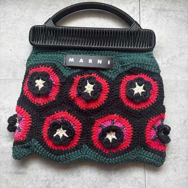 MARNI MARKET WOOLY CROCHET BAG