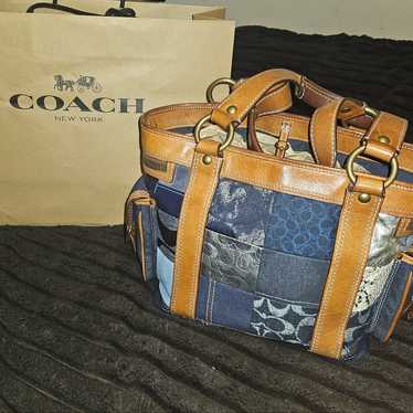 Coach denim leather tote - Gem