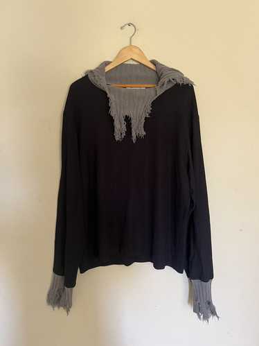 トップス KIKO KOSTADINOV 22AW LONG SLEEVE TOP Kiko Kostadinov Essick Stripe Long Sleeve Ash Blue / D Grey