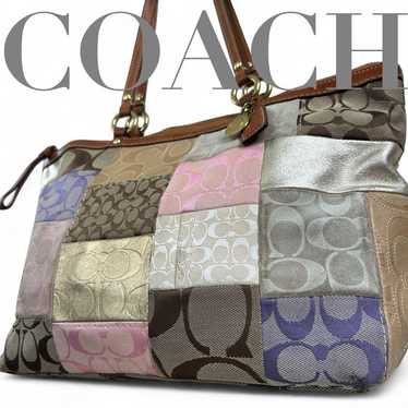 Coach patchwork tote bag - Gem