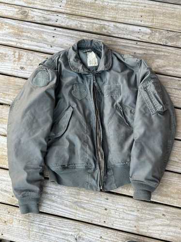ジャケット・アウター 1980's CWU-36P Flight Jacket Rare Vintage ALPHA INDUSTRIES USAF Flyers CWU-36/P Bomber
