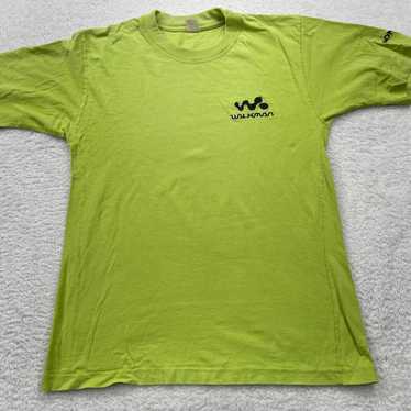 SONY ロゴ Tシャツ Mサイズ 濃グリーン Sony mens shirt - - Gem