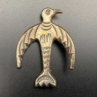 Vintage, navajo, thunderbird, pin - Gem