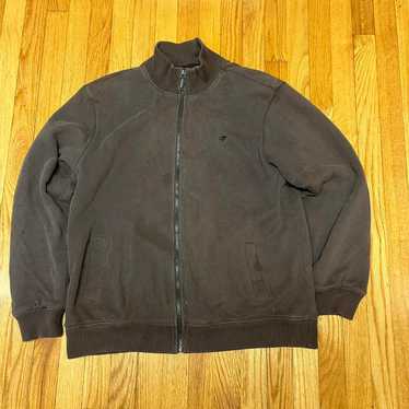 【STONE 】vintage baumwolle jacket STONE Leather Jacket - Double zip in Stone Vintage Washed