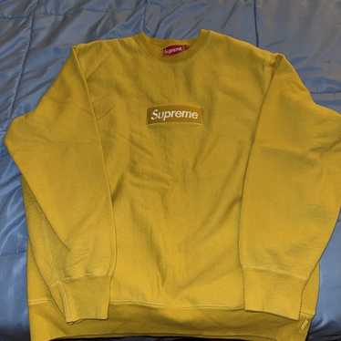 シュプリーム ボックスロゴ クルーネック Pale Yellow Buy Supreme Box Logo Crewneck 'Pale Yellow' - FW22SW65 PALE