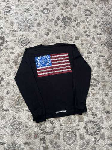 Chrome Hearts USA FLAG 長袖カットソー ブラック Chrome Hearts USA FLAG 長袖カットソー ブラック Chrome Hearts