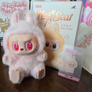 POPMARTLABUBU ラブブ Have A Seat DADA BABA POP MART Labubu The Monsters Have A Seat Series Pink DADA