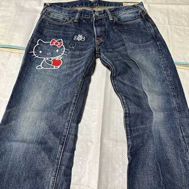 エヴィス ジーンズ ハローキティ カモメ ヤマネ №2 SIZE 38×35 エヴィス ジーンズ ハローキティ カモメ ヤマネ №2 SIZE 38×35