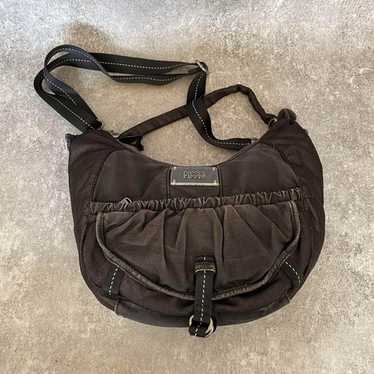 バッグ Diesel bag y2k Archive 2000s half moon DIESEL Vintage Clutch Bag With Leather Logo, 2000's Y2k