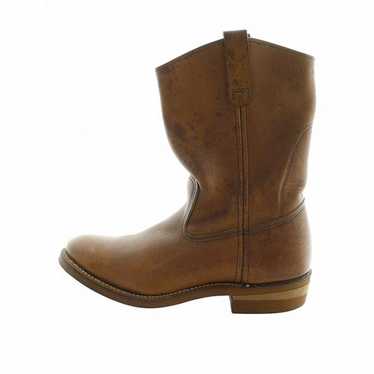 redwing ９０.s Vintage 1990s Mens Steel Toe Work Boots // Oxblood Leather