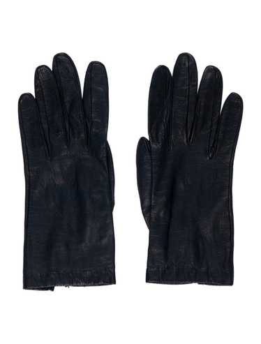 小物 Christian Dior Galliano Leather Gloves Saddle Gloves Navy Blue Smooth Lambskin | DIOR