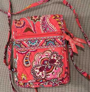 Vera Bradley mini Hipster in mesa red paisley Cro… - image 1