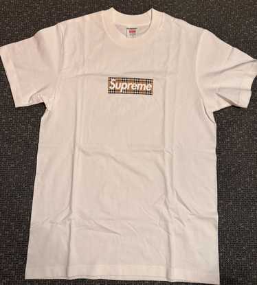 Supreme/Burberry Box Logo TeeWHITE XLサイズ Supreme x Burberry Box Logo Tee 'White' — Kick Game