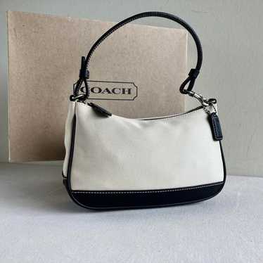 バッグ Coach Hampton Demi Pouch Mini Handbag 00 COACH Hampton Leather Demi Buckle Shoulder Mini Bag Vintage