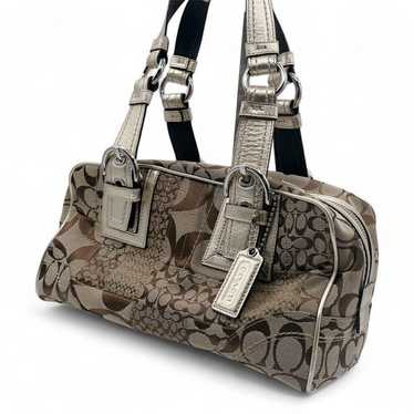 coach signature mini hand bag ターンロック 未使用 33021347-1_2.jpg