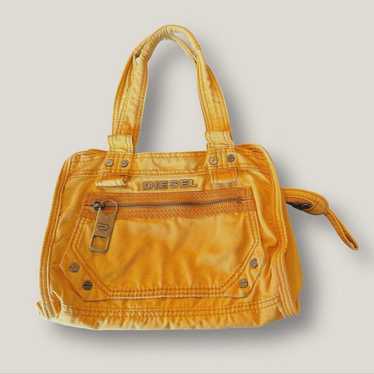バッグ diesel Archive leather shoulder bag 2way DIESEL 2-way Shoulder Bag Handbag Large Logo Gold Leather