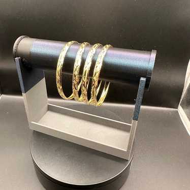 Nip Set Of Four Gold Filled Bangle Set - image 1