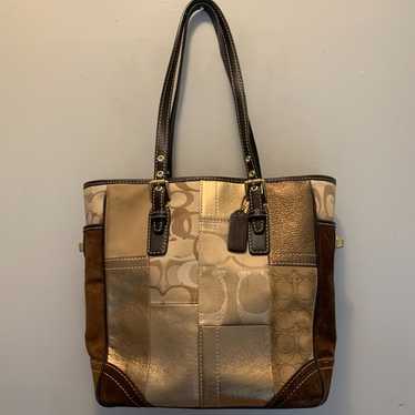 Coach patchwork signature tote - Gem