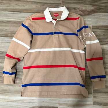 【L】21'SS Supreme Stripe S/S Rugby Supreme Stripe S S Rugby (SS21) - $110