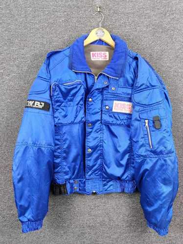 KISS RACING TEAM ジャケット Mサイズ 紫 KISS RACING キスレーシングライ ディングジャケット - メルカリ