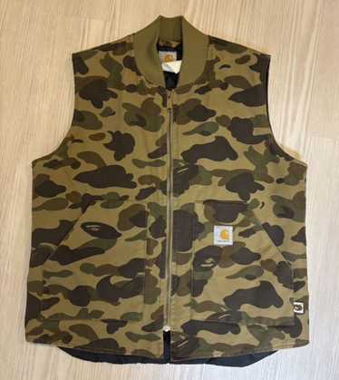 Carhartt A BATHING APE 1st camo BAPE エイプ 1ST CAMO PULLOVER HOODIE | bape.com