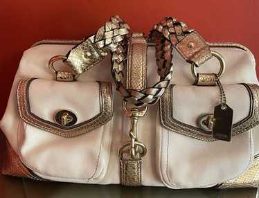 バッグ Coach 65th Anniversary Legacy hand bag Coach 65th Anniversary Legacy Leather WHISKEY Hippie