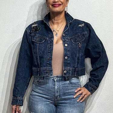 Lee Women's Jacket - Blue/Red - L – Large blue ja… - image 1