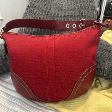 Coach red signature hobo - Gem